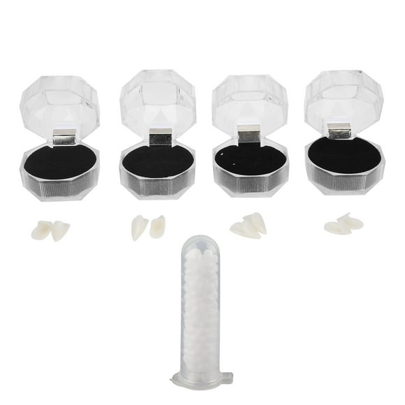 Dientes De Colmillos De Vampiro, Dientes De Vampiro De Halloween Seguros Y Ecológicos Para Regalos De Fiesta De Cosplay Para Adultos Y Niños Para Fiesta De Hombre Lobo Para