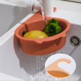 thumbnail image 5 of Haful Sink Drain Basket Dishwashing Kitchen Basin Strainer Home Draining Faucet Hanging Rack for Fruit Vegetable Filter, 1* Draining Rack, 5 of 8