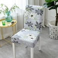 thumbnail image 4 of COM1950s Stretch Dining Room Chair Slipcovers, Printed 1-Piece Elastic Seat Covers for Kitchen Chairs, Nylon Spandex Fabric, Machine Washable Fit for Most Chairs, 4 of 7