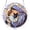 b, variant on Generic Acrylic Stained Glass Suncatcher Window Hanging, 7.5 Inch Round Celestial Moon & Animal Decor, Radiant Light Catcher for Indoor Garden & Home