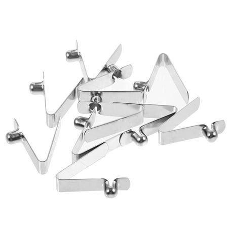 LEORX Spring Clips Fasteners Steel Silver For Outdoor Activities 20Pcs