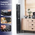 thumbnail image 5 of Foldable Heavy-Duty Metal Rolling Storage Shelf, 3/4/5-Tier Collapsible Shelving Unit with Lockable Wheels, Mobile Organizer for Kitchen, Pantry, Closet, Garage & Office, 5 of 7