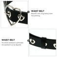 thumbnail image 5 of NICEXMAS 2-Pack Punk Style Black Waist Belts for Women, Imitation Stitching, Trendy Fashion Accessories, 5 of 6