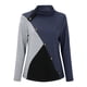 thumbnail image 4 of Moda mujer casual manga larga cuello redondo patchwork señoras tops sudaderas Fridja hkj923, 4 of 5