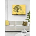 thumbnail image 4 of MuralMax Personalized Canvas Family Tree - Memories To Treasure Inspirational Quote, His & Hers Anniversary Wall Decor - Romantic Gifts For Milestone Occasions - Colors Canary Yellow - Size 30x24, 4 of 7