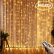 9.8Ft X 9.8Ft 300 LED DC5V 6W Rideau Fée Lumières USB Chaîne Suspendue Appliques Murales Fête de Mariage à Distance Étanche IP65 – image 2 sur 6