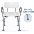 thumbnail image 3 of EcoNesxp Inch Slope Rubber Head Non-Slip Shower Stool Tub Transfer Stool Suction Cup Feet 1/8 Pack Shower Chair Replacement Feet Tub and Shower Safety Seat and Transfer Stool, 3 of 5