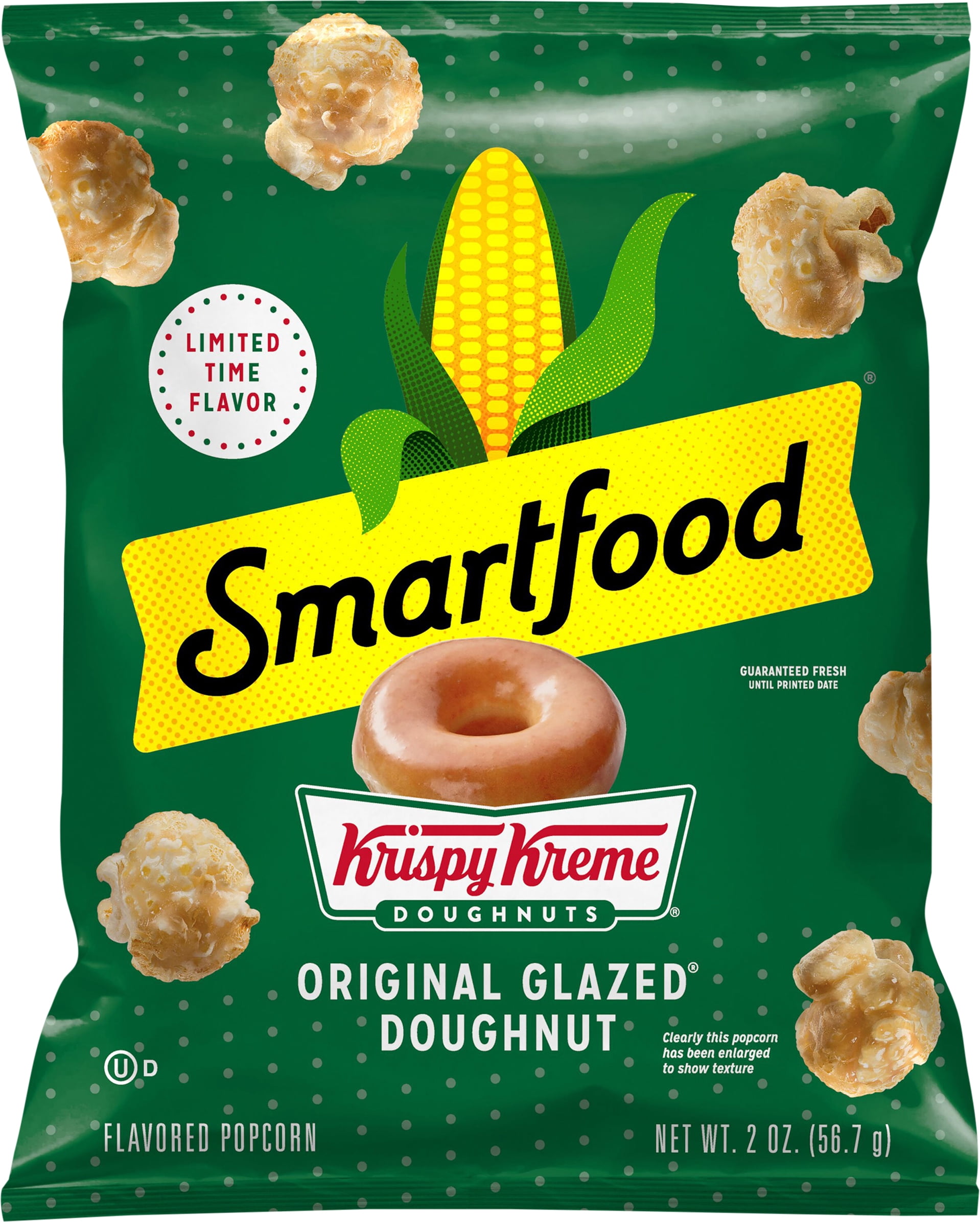Smartfood Krispy Kreme Doughnuts Original Glazed Doughnut Flavored Popcorn, 2 oz