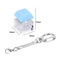 thumbnail image 2 of Peggybuy Mechanical Keyboard Keychain 1 Key Button Stress Relief Gifts DIY Keyboard Clicker Toy for Adult To Relief Stress Pass The Time, 2 of 9