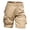 ZA-Khaki shorts men, variant on cllios Men's Outdoor Cargo Shorts Flat Front Baggy Shorts with Multi Pockets Solid Color Lightweight Hiking Shorts Black 32