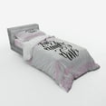 thumbnail image 2 of Ambesonne Live Laugh Love Bedding Set 3 Pcs, Abstract Pink Tone, Twin, Blush Black White, 2 of 2