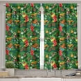 thumbnail image 2 of Ambesonne Christmas Valance & Curtain, Xmas Accessories Pine, 55"x45", Dark Green Brown and Red, 2 of 7