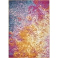 thumbnail image 1 of homeroots home decor 385379 5’ x 7’ Abstract Brights Sunburst Area Rug, 1 of 1