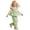 Green, variant on Gyujnb Toddler Girls 2 Piece Gingham Flutter Sleeve Top and Wide Leg Pants Casual Outfit Set,18-24 Months