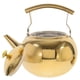 thumbnail image 3 of Stainless Steel Tea Kettle With Strainer For Home Use 2L Practical Golden Beverage Preparation 1Pcs, 3 of 5