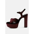 thumbnail image 4 of LIDDEL Burgundy Platform Heel Sandals, 4 of 6