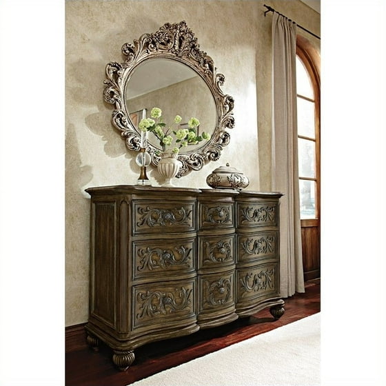 American Drew Jessica Mcclintock The Boutique Oval Mirror In Silver
