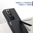 thumbnail image 5 of ELEHOLD Case For Samsung Galaxy Z Fold 3, HD Front Membrane Built-In Kickstand Military Grade Drop Protection, Anti-Fingerprint Lens Frame Cover Slim Fit Folding Case For Samsung Z Fold 3,Black, 5 of 9