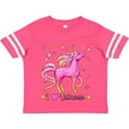 thumbnail image 3 of Inktastic I Love Unicorns- Pink and Yellow Boys or Girls Toddler T-Shirt, 3 of 5