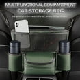 thumbnail image 2 of Car Large Capacity Leather Storage Bag, Car Purse Holder Automotive Consoles&organizers For Document Storage, 2 of 3