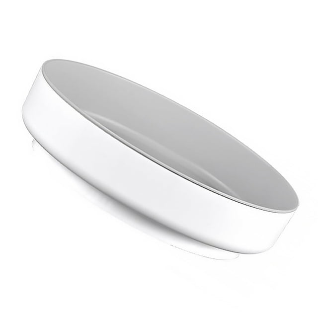 HLONK Rotating Shelf Cosmetics Holder Turntable Storage Tray Round Cake Stand Box White Abs
