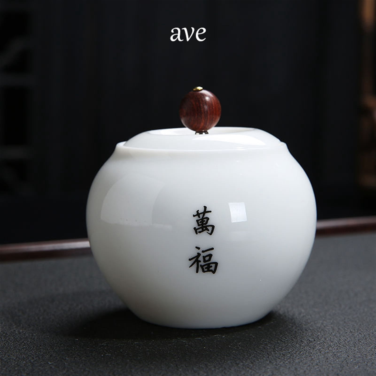 Pet Urn Suet Jade White Porcelain Ceramic Cremation Jar Mini Trumpet Sealed Jar Storage Jar Souvenir Jade Like Porcelain