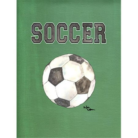 15 Flag Soccer Lamp - 11 x 15 in. Soccer Flag Garden Size