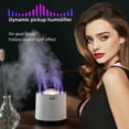 thumbnail image 6 of 1pc, Dynamic Pickup Humidifier Household Fog Quantity USB Silent Air Colorful Atmosphere Light Humidifier Cute Aesthetic Stuff Home Decor Room Decor Fall Winter Essential Back To School Supplies, 6 of 7