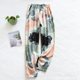thumbnail image 1 of Pantalones de pijama holgados con flores grandes para mujer, ropa de dormir cómoda de viscosa, talla grande, primavera y verano, 100%, 1 of 4
