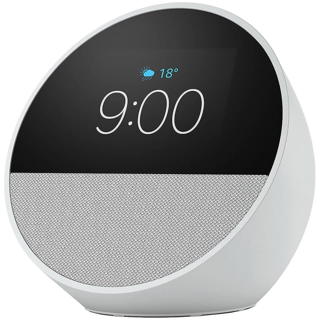 Despertador inteligente Alexa Echo Spot 2.83 Asistente de voz Smart Home Reproductor blanco