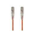 thumbnail image 1 of Monoprice Cat6 Ethernet Patch Cable - 2 feet - Orange | Snagless RJ45 Stranded 550MHz UTP CMR Riser Rated Pure Bare Copper Wire 28AWG - SlimRun Series, 1 of 2