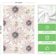 thumbnail image 6 of Pink Floral Leaves Boho Kitchen Towels Dish Towels, 18x26 Inch Seasonal Decoration Hand Towels Set of 4, 6 of 6