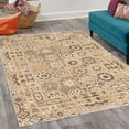 thumbnail image 2 of Vintage Decorative Rug, Bohemian Inspired Mandala Look Floral Ornaments in Octagon Cells Pattern, Quality Carpet for Bedroom Dorm and Living Room, 6 Sizes, Pastel Yellow, by Ambesonne, 2 of 4