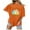 Orange, variant on EQWLJWE Easter Bunny T-Shirt for Women Summer Novelty Easter Bunny Eggs Print Loose Fit Short Sleeves Round Neck Lightweight Top Blouse Gifts for Your Family