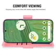thumbnail image 4 of Asuwish Compatible with Google Pixel 7 5G Wallet Case Lanyard Leather Flip Card Holder Stand Wrist Strap Cell Phone Cover for Pixel7 Pixle Seven 6.3 Women Men Pink, 4 of 9