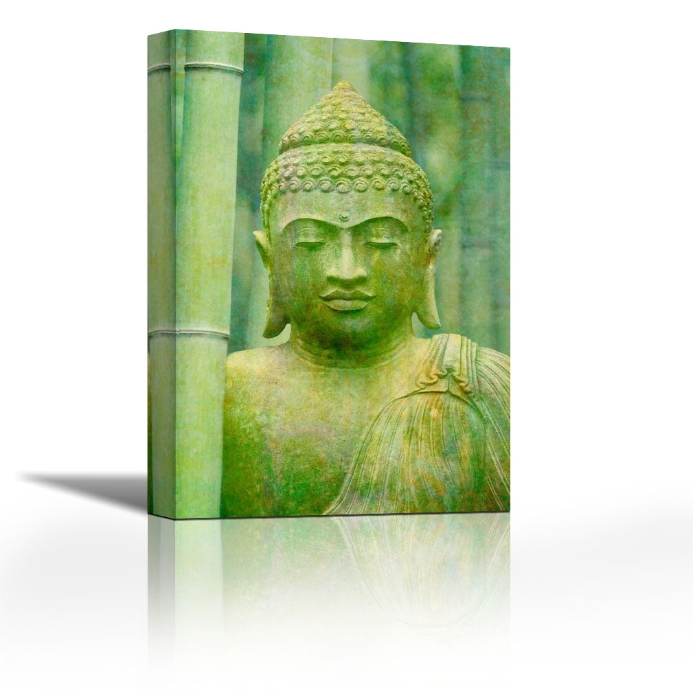 Buddha Bamboo Contemporary Fine Art Giclee on Canvas Gallery Wrap