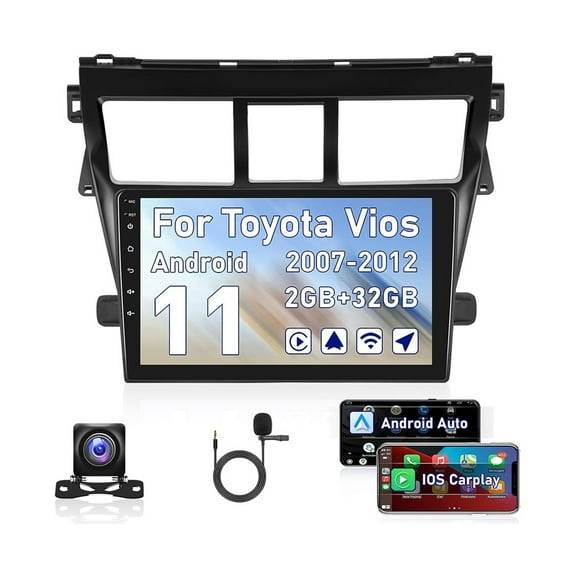 Stereo Toyota Yaris Vios 2007-2012 Android Carplay 2 32G