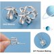 thumbnail image 4 of Colgante de jaula de perlas de plata de ley 925, con engaste de plata, marco de cuentas y circonita cúbica., 4 of 6