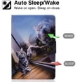 thumbnail image 3 of Fire HD 10 2021/ Fire HD 10 Plus Case, Allytech Slim PU Leather Flip Cover Smart Auto Sleep Wake Multi Angle Stand Shockproof Case for All-new Amazon Fire HD 10 2021/ HD 10 Plus 11th Gen,Tiger Cat, 3 of 8
