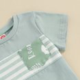 thumbnail image 6 of Bagilaanoe 2pcs Toddler Baby Boy Shorts Set Short Sleeve Striped T Shirt Tops + Shorts 6M 12M 18M 24M 3T Kids Casual Summer Clothes, 6 of 8