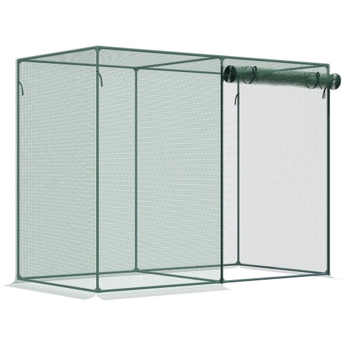 Auto Beyond 6' x 3' Crop Cage, Plant Protection Tent with Zippered Doors for Vegetable Garden, Backyard, Green