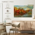 thumbnail image 5 of Elephant Stock October Dreamscape Ii Wall Art - Horizontal Canvas Wall Art - Living Room Wall Decor - Nature Canvas - Green And Orange Decor By Silvia Vassileva - 51" x 34", 5 of 8