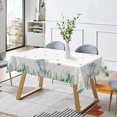 thumbnail image 4 of Nanqianyi White Waterproof Tablecloth 60" x 120", Green Plants Leaf Elephant Pattern for Birthday Party Table Decor, 4 of 10