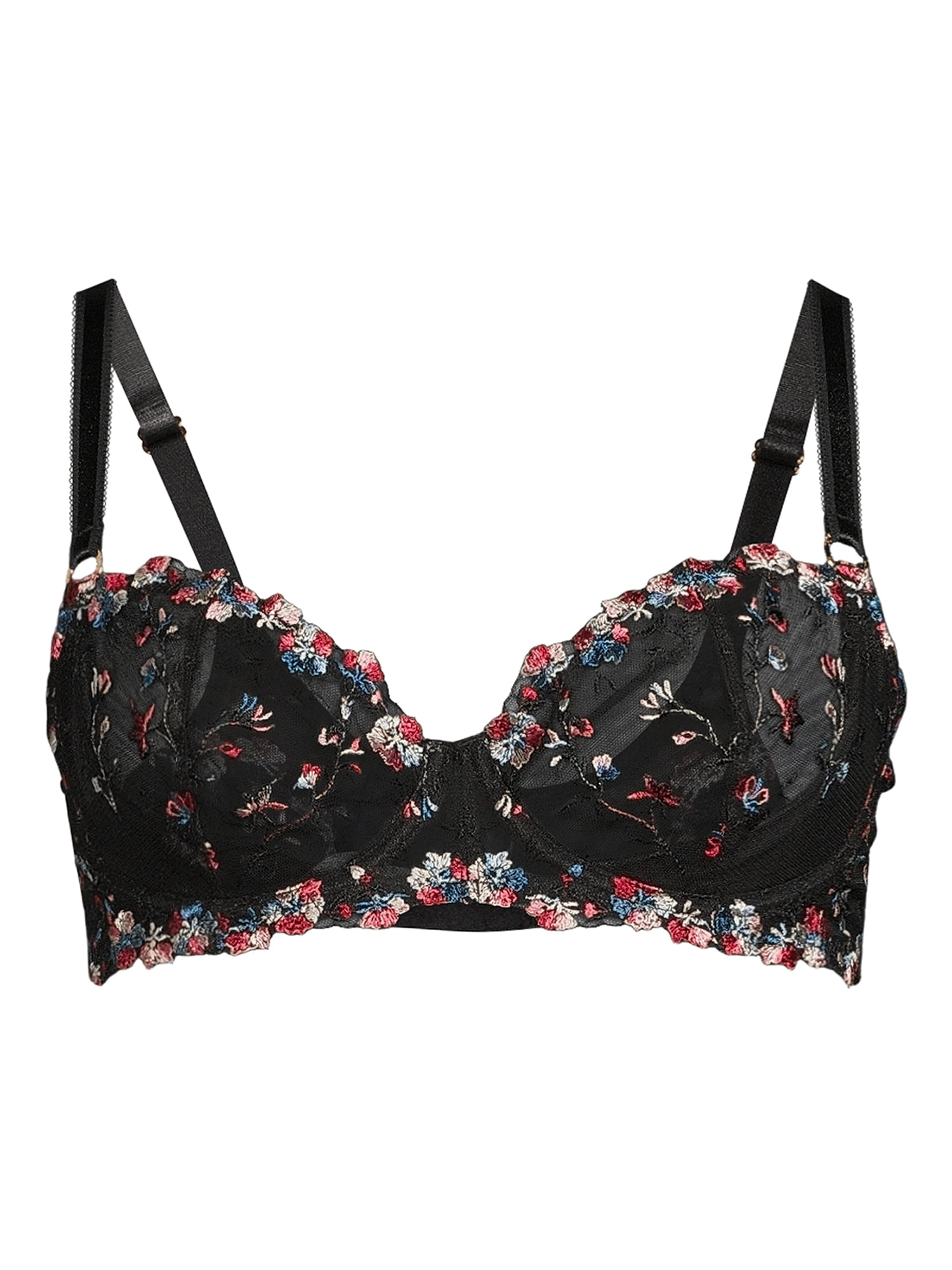 Sofia Intimates by Sofia Vergara Women's Embroidered Balconette Bra