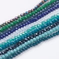 thumbnail image 2 of 30 strand Glass Beads Strands Faceted Rondelle Mixed style Mixed color 3x2mm Hole: 0.8mm 190~200pcs/strand 14.9~17.3 inch(38~44cm), 2 of 6