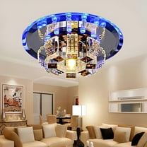 YIYIBUYS 7 Inch Crystal LED Ceiling Lamp Modern Chandelier Mini Creative Flush Mount Hallway Pendant Light Fixture