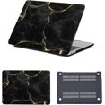 thumbnail image 1 of Pattern Case for MacBook 12 inch 2017 2016 2015 A1534 with Retina Display,Matte Frosted Plastic Laptop Hard Shell Case Protective Cover for MacBook 12" A1534,Black Marble, 1 of 7