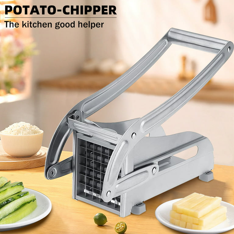 VEVOR French Fry Cutter, Potato Slicer with 1/2 in. Stainless Steel Blade, Manual Potato Cutter Chopper with Suction Cups