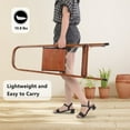 thumbnail image 6 of LUISLADDERS 2 Step Ladder Woodgrain Aluminum Folding Step Stool Sturdy Lightweight Ladders, 6 of 9