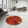 thumbnail image 4 of Ahgly Company Machine Washable Indoor Rectangle Transitional Papaya Orange Area Rugs, 8' x 12', 4 of 7